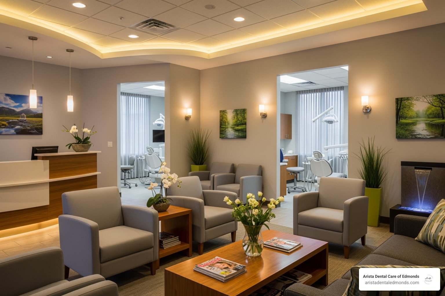 comfortable dental office